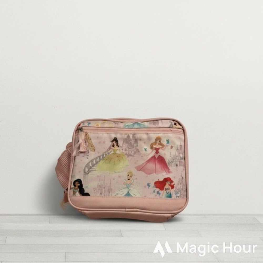 Disney Princess Pink Glitter Cold Pack Lunch Box Pottery Barn Kids Slight Defect